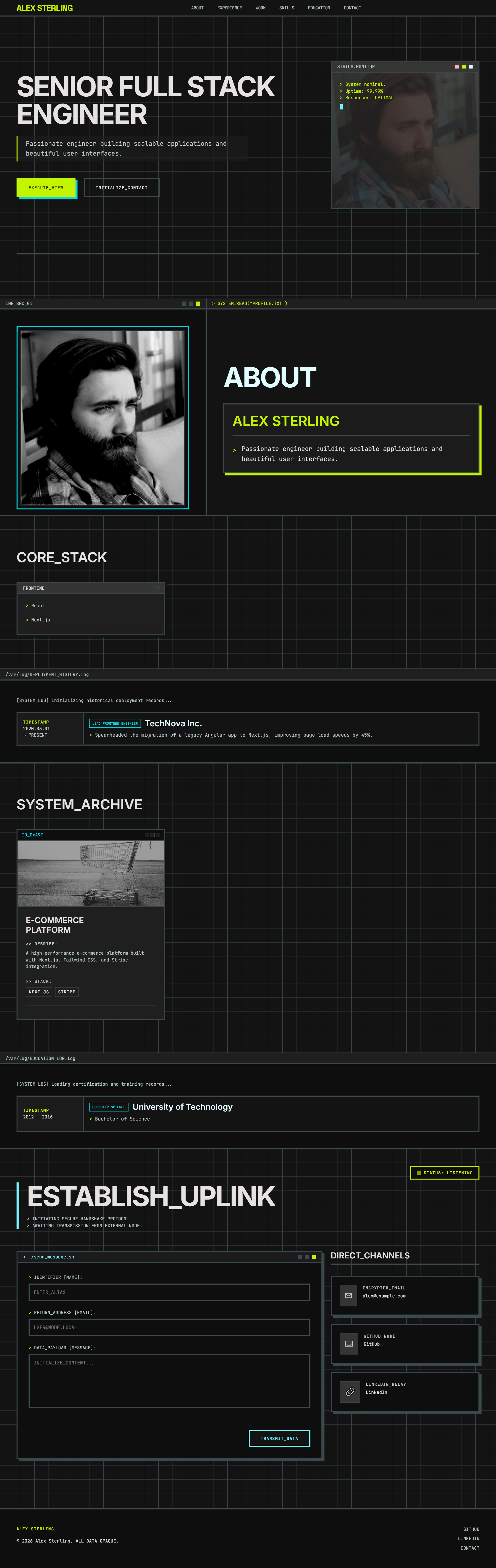 SYS.LOG Terminal